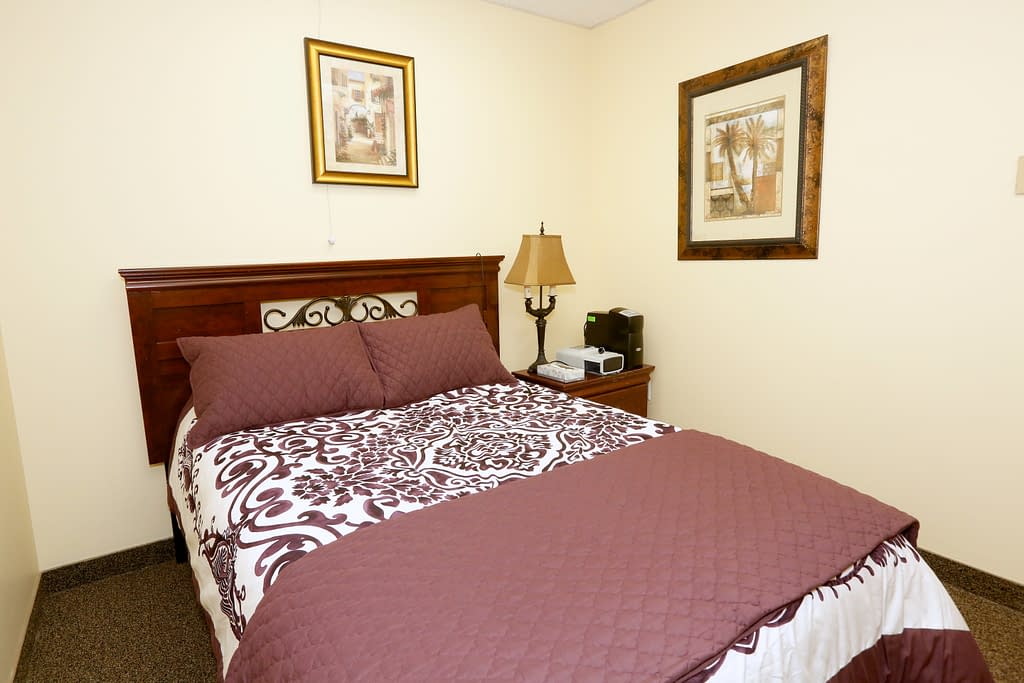 Red bedroom- Somerset, NJ- Brunswick Pulmonary and Sleep Medicine