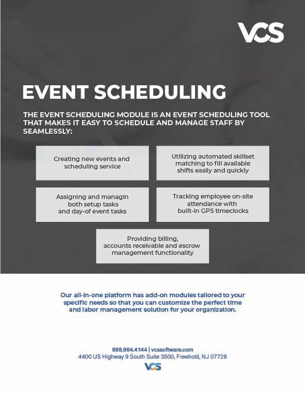 Event Scheduling