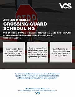 crossing guard module cover