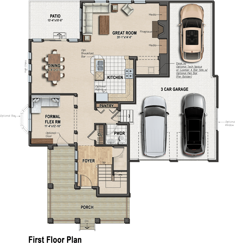 First floor plan for riverview estates west simplicity series