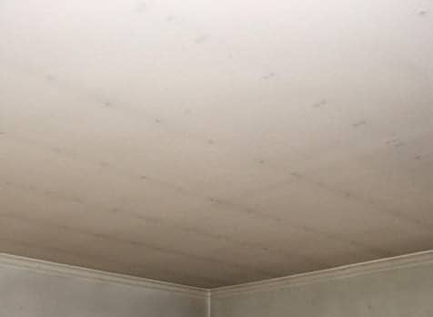 View of ceiling over corner of plain room