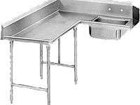 Corner Clean Side Dish Table-Specify R/L