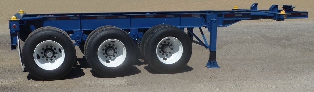 TRS full service chassis depot offers 20 foot long tri-axle chassis for extra heavy loads