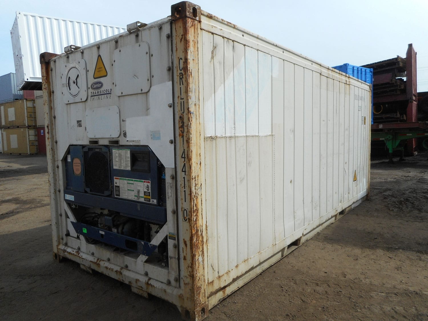 TRS 20ft long X 8'6' H used reefer and insulated containers are available for sale and rent
