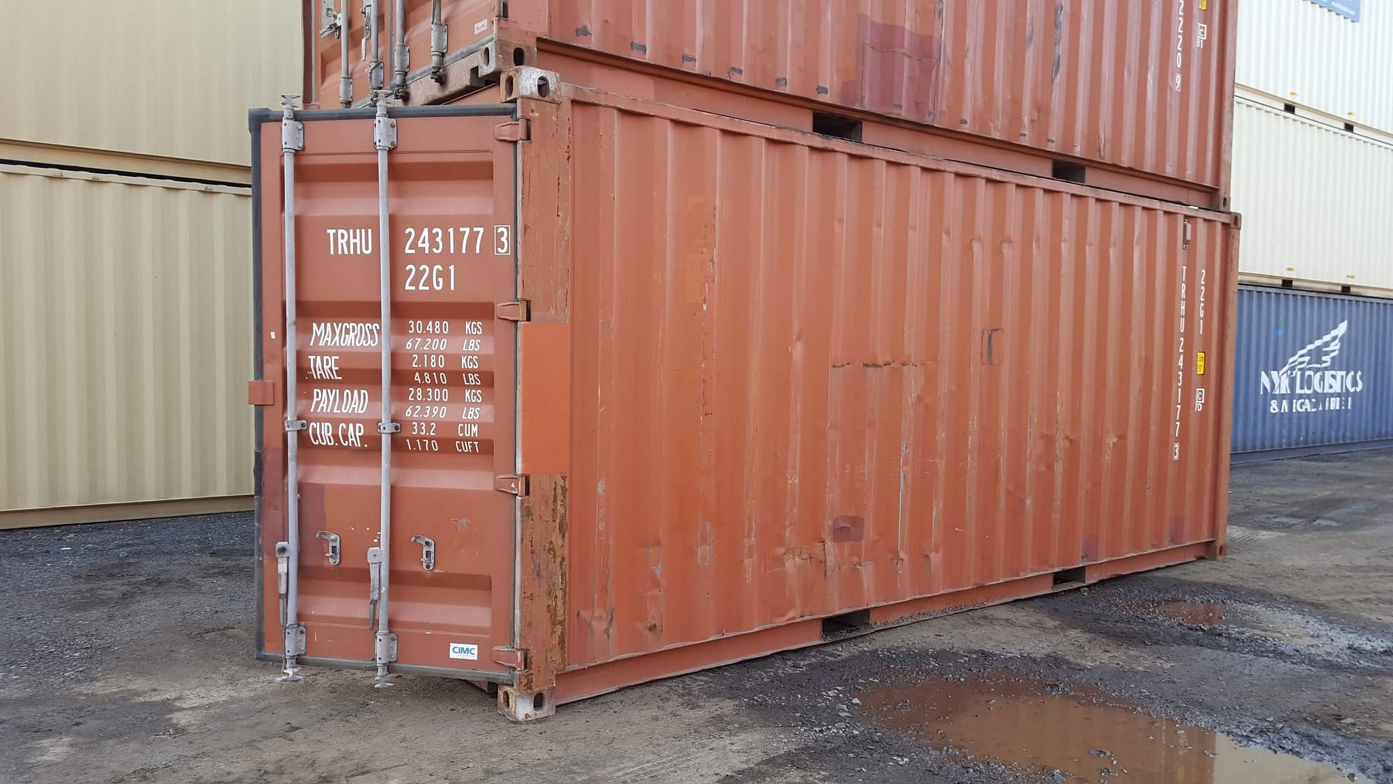Buy or rent a TRS functional less expensive 20ft container.