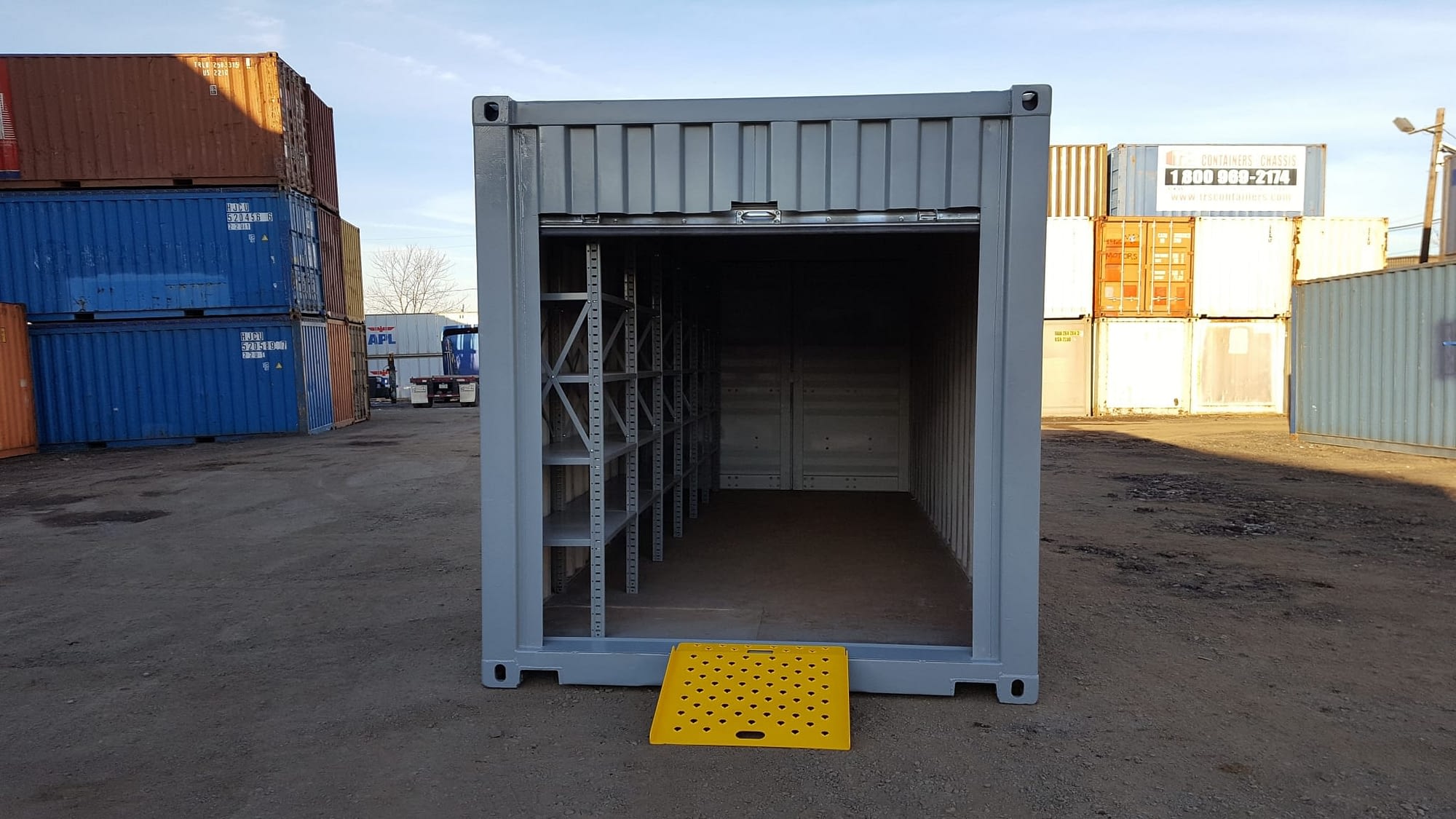 TRS Containers modifies standard steel ISO shipping containers into portable modular equipment solutions