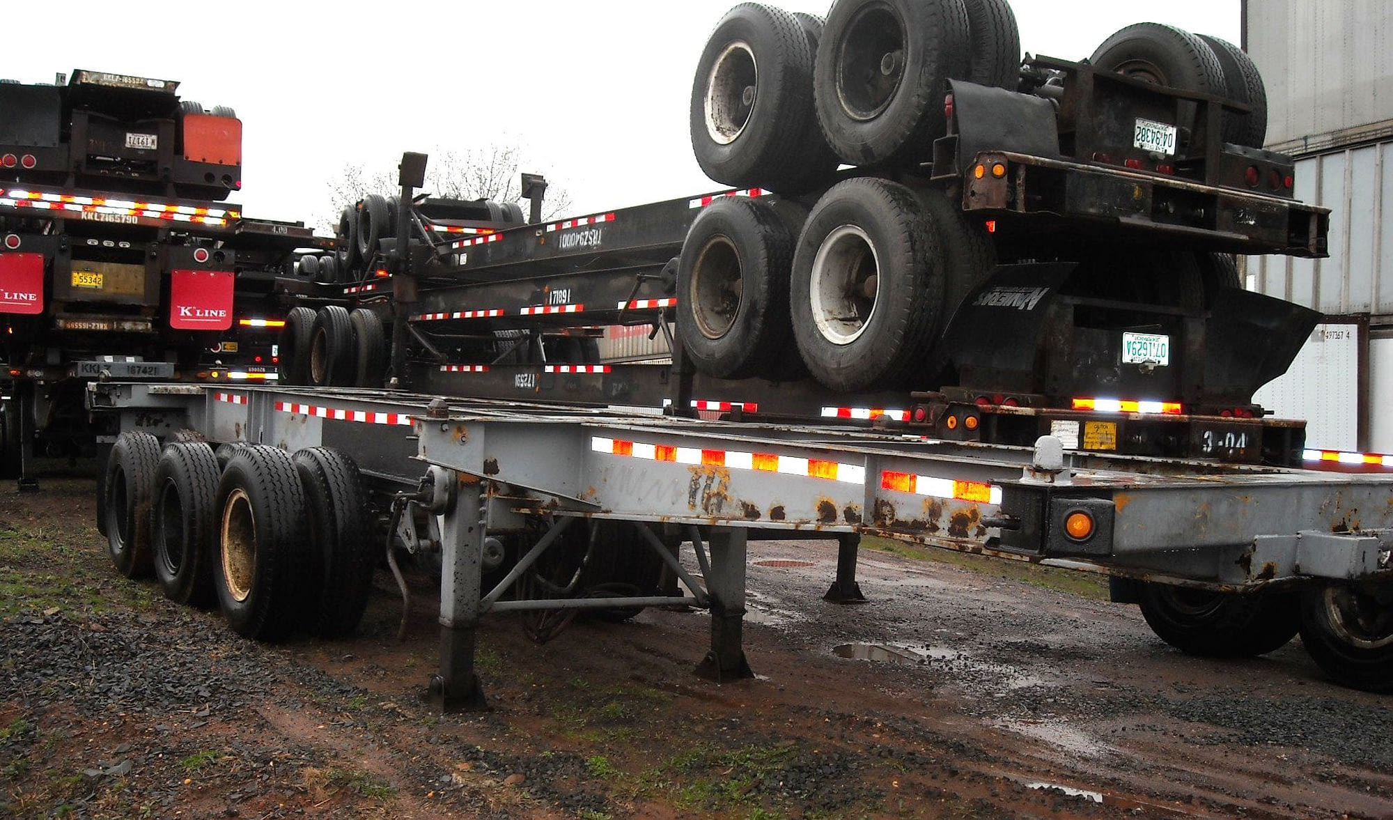 TRS sells and rents used chassis for export or domestic trucking