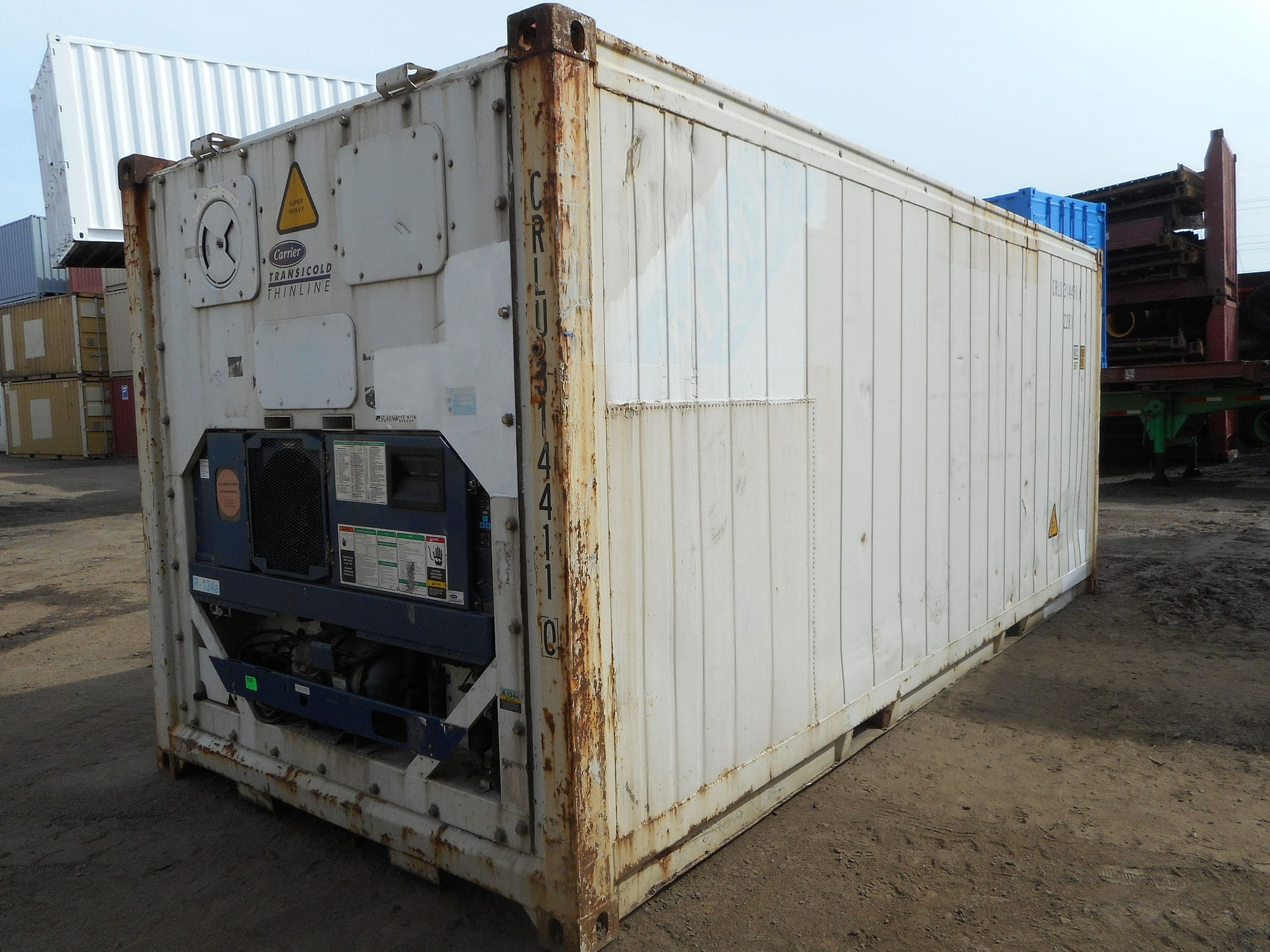 TRS Containers sells rents and modifies aluminum and steel clad reefer containers