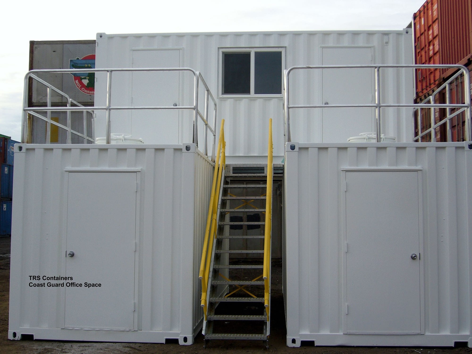 TRS Containers can construct a training center to a 2-storry mall from steel shipping containers