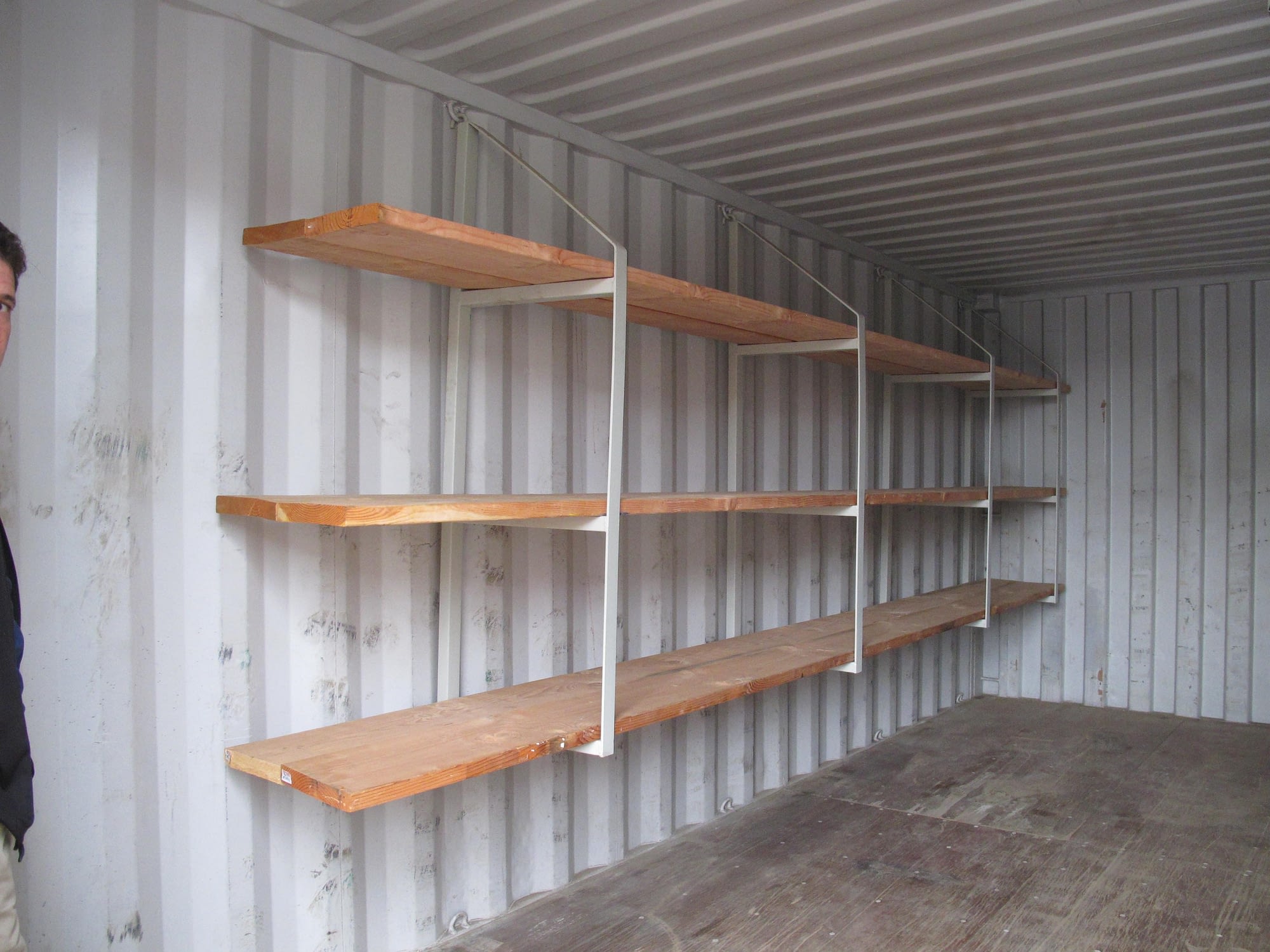 TRS offers storage shelves for sale or rent to organize your materials.