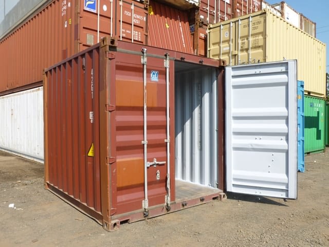 TRS rents and sells 10ft long used shipping and storage containers