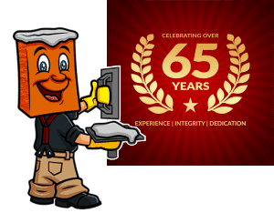 Celebrating 65 years emblem