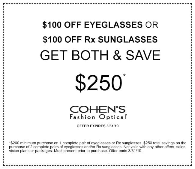 Offers Cohens Fashion Opticalcohens Fashion Optical