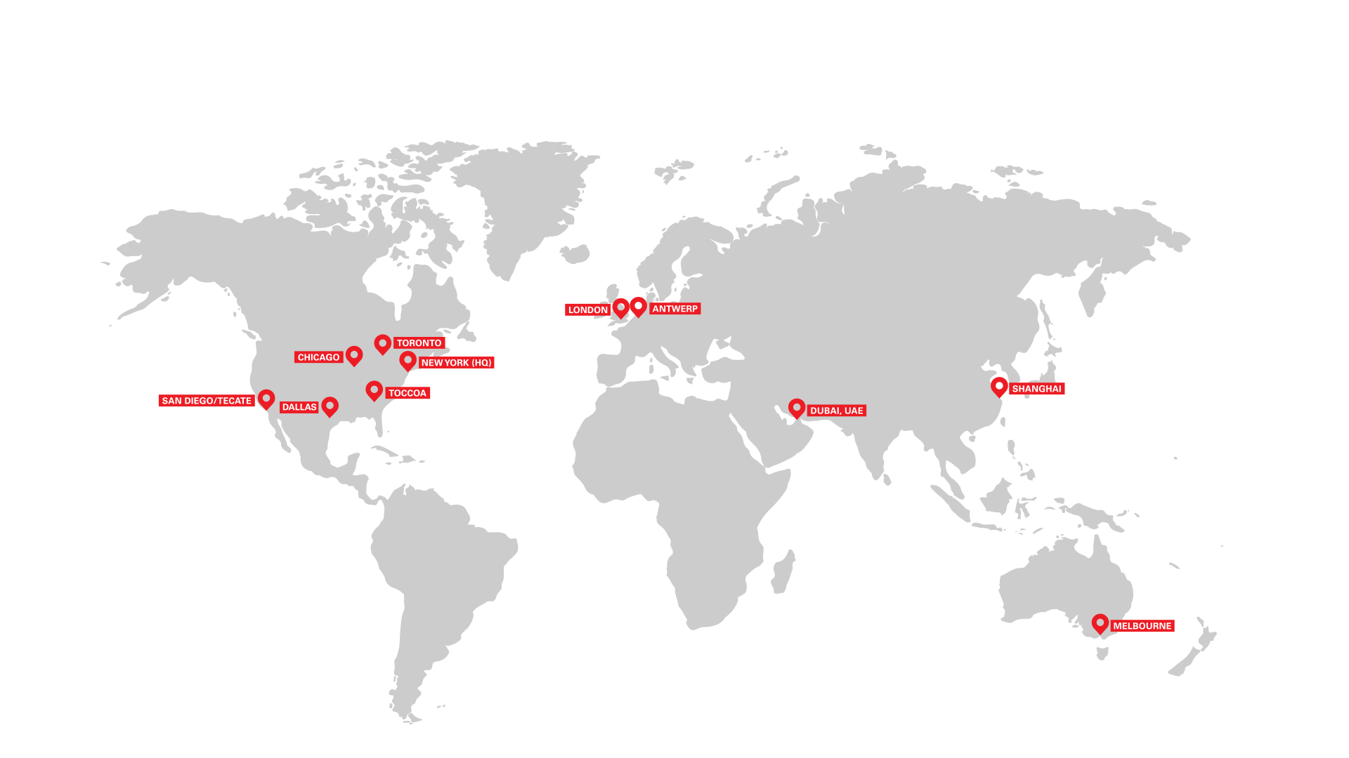 Asi Global Footprint Map