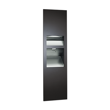 64672 1 2 41 Asi Piatto 3in1 Paper Towel Dispenser High Speed Hand Dryer And Waste Recptacle@2x