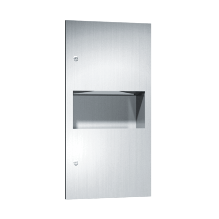 646923 ASI Recessed Roll Paper Towel Dispenser and Waste Receptacle