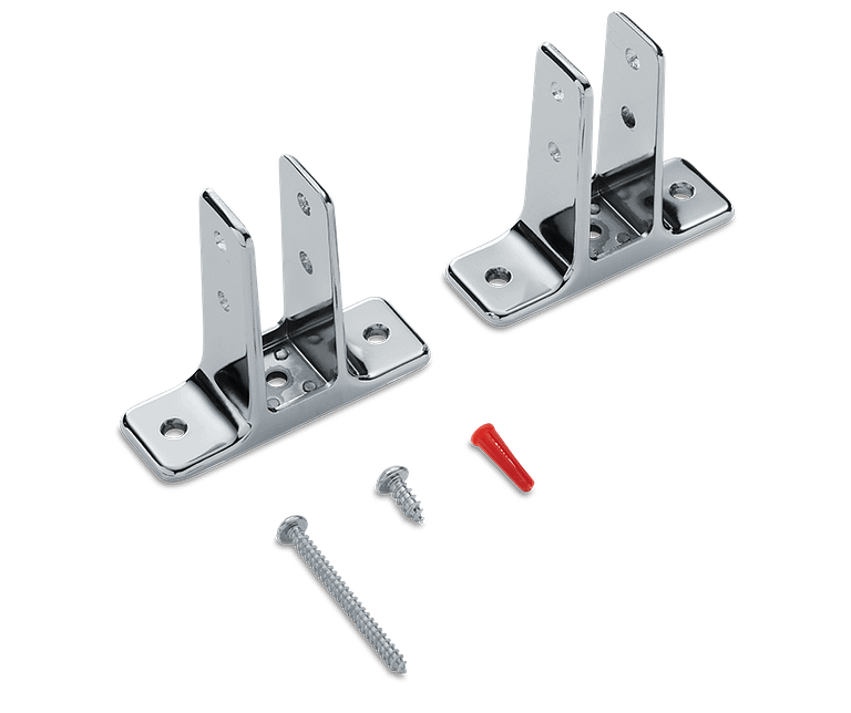 Zamac Urinal Screen Bracket Kit for Powder Coated, Stainless Steel, and