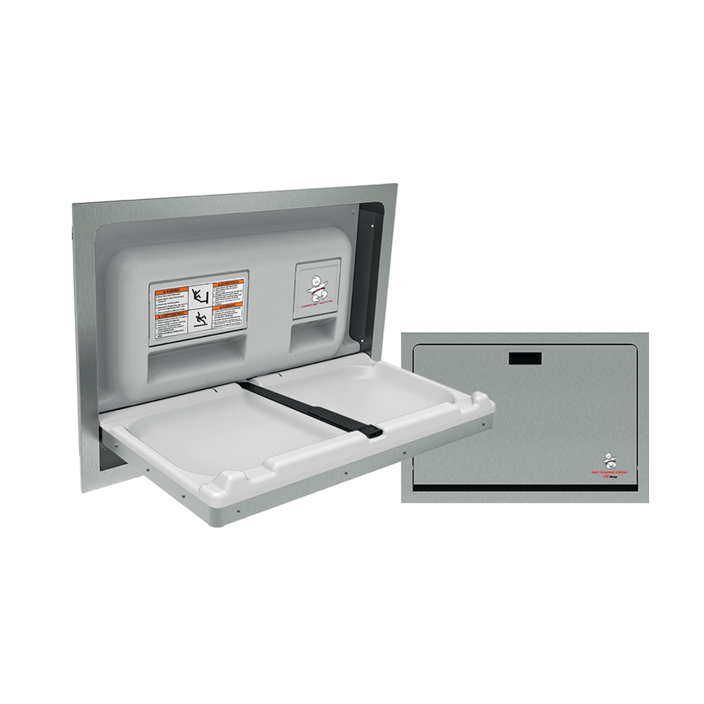 9013 Asi Recessedstainlesssteelbabychangingstation@2x2