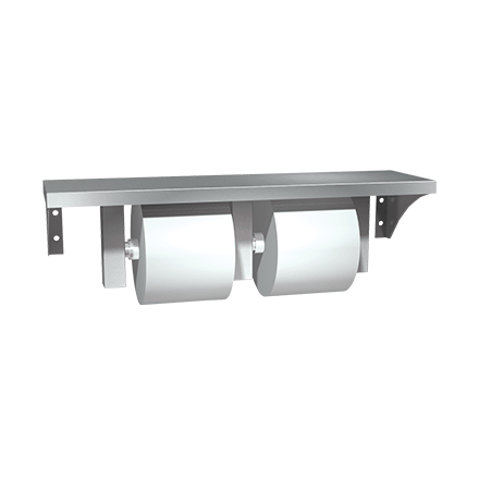 0697 Gal Asi Stainlesssteelshelfanddoubletoilettissueholder@2x