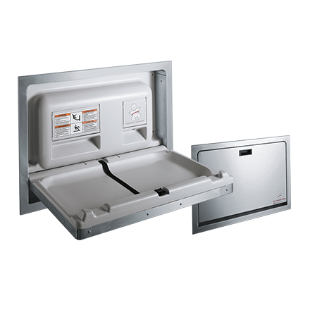 9013 Asi Recessedstainlesssteelbabychangingstation@2x2