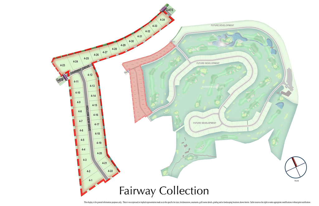 Drafted map of fairway community
