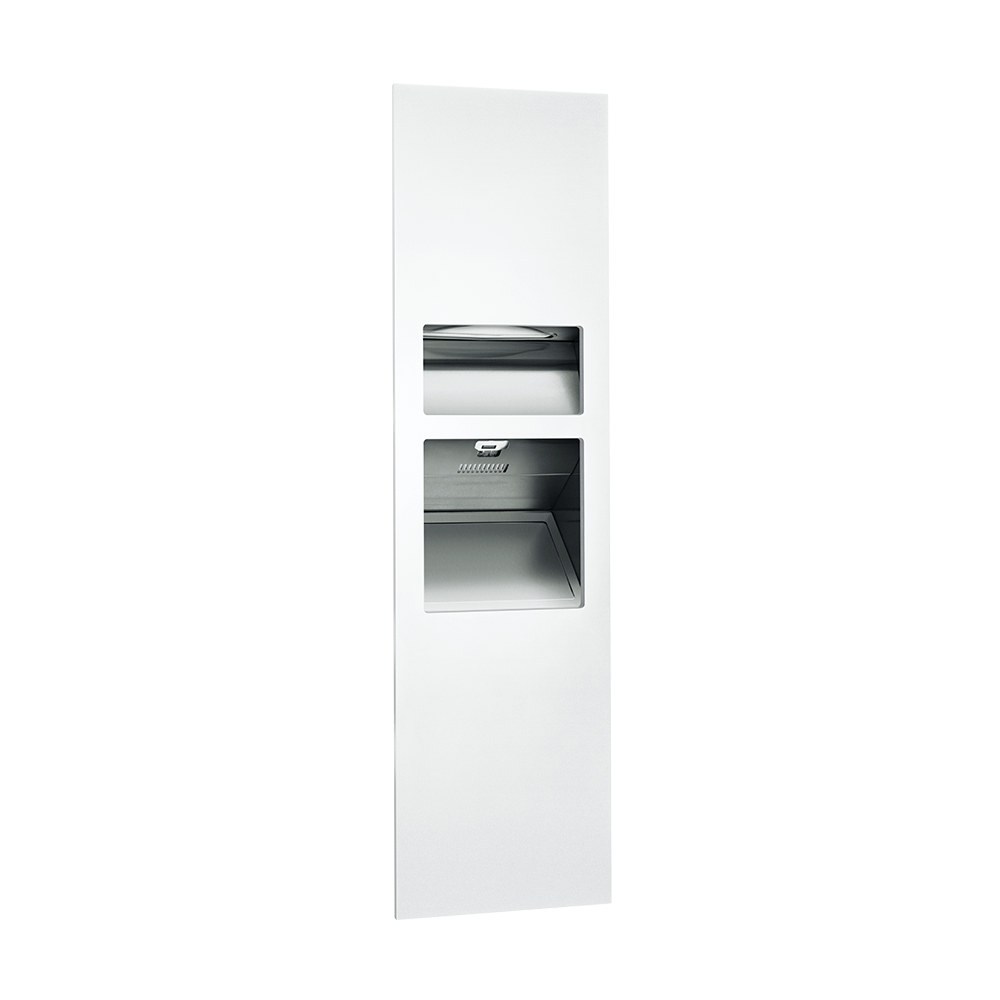 64672 1 00 Asi Piatto 3in1 Paper Towel Dispenser High Speed Hand Dryer And Waste Recptacle@2x