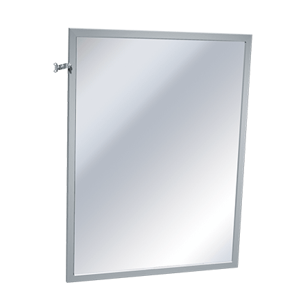Adjustable Tilt Inter-Lok Frame Plate Glass Mirror, Variable Sizes - 0600-T  Series 