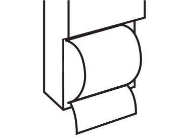Toilet Tissue Holder - Recessed, Chrome Plated Zamak - 0402-Z 