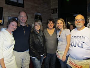 From left to right: Lindsey Davis, Dr. Leslie Cooper, Amy Vanness (Brad's wife), Cindy Vanness (Brad's mother), Jamie Jackson (Brad's sister), and Randy Vanness (Brad's father)