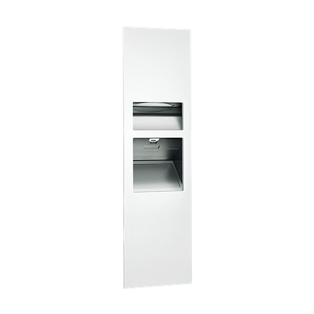 64672 1 00 Asi Piatto 3in1 Paper Towel Dispenser High Speed Hand Dryer And Waste Recptacle@2x