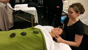 Tiffany S learns chakra massage