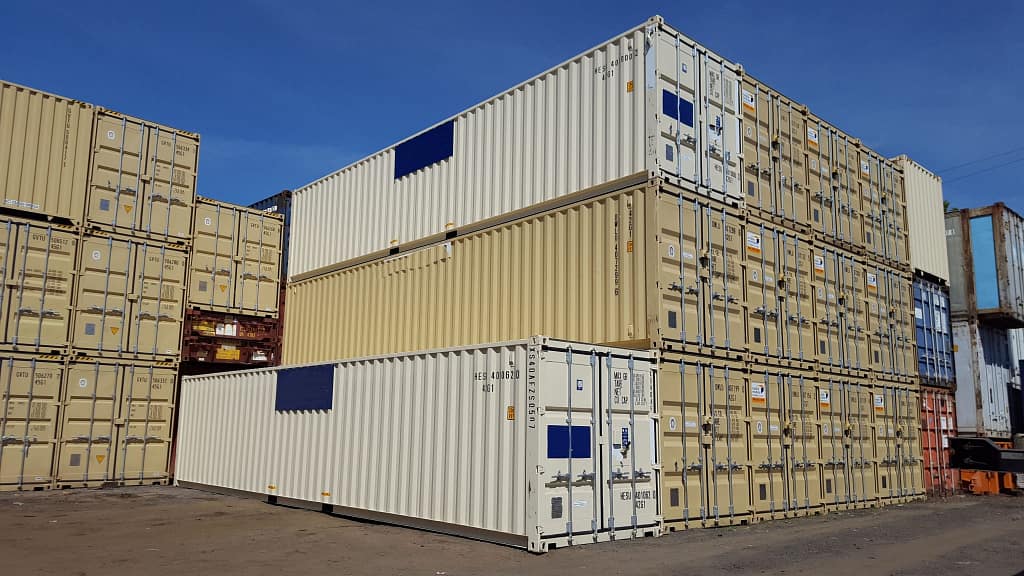TRS inventory includes new 40 foot long new standard height containers with fork pockets and lockboxes