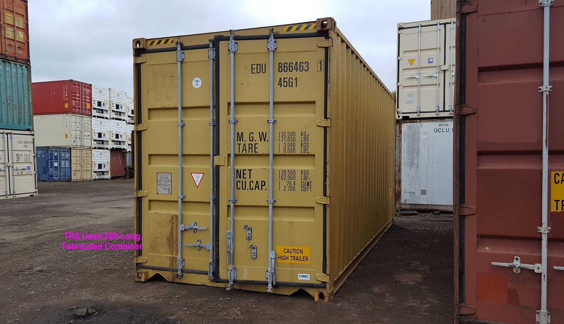 TRS Containers constructs 20 foot long steel highcbue containers