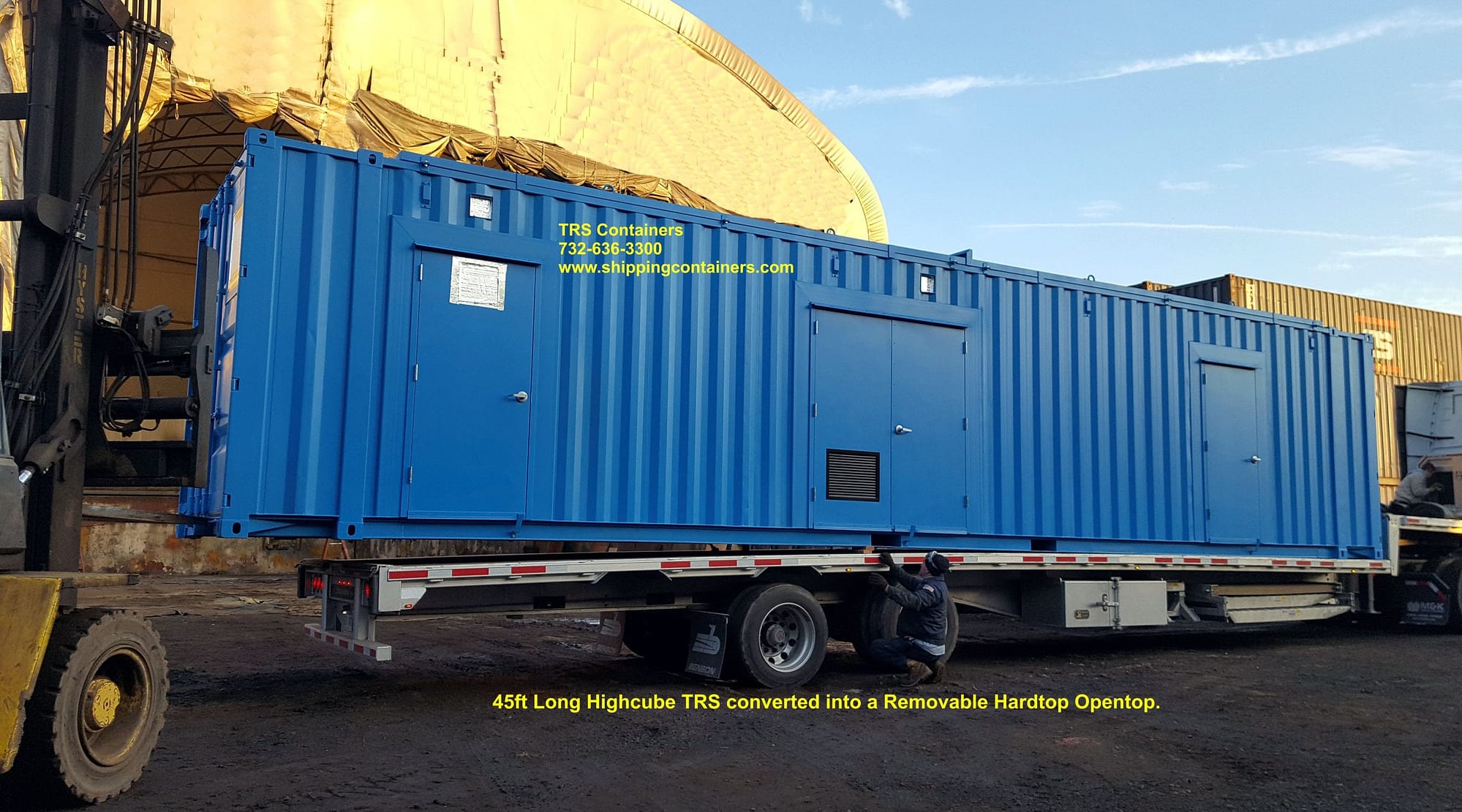 BioGas System housed in a 45ft Long Modified TRS Container