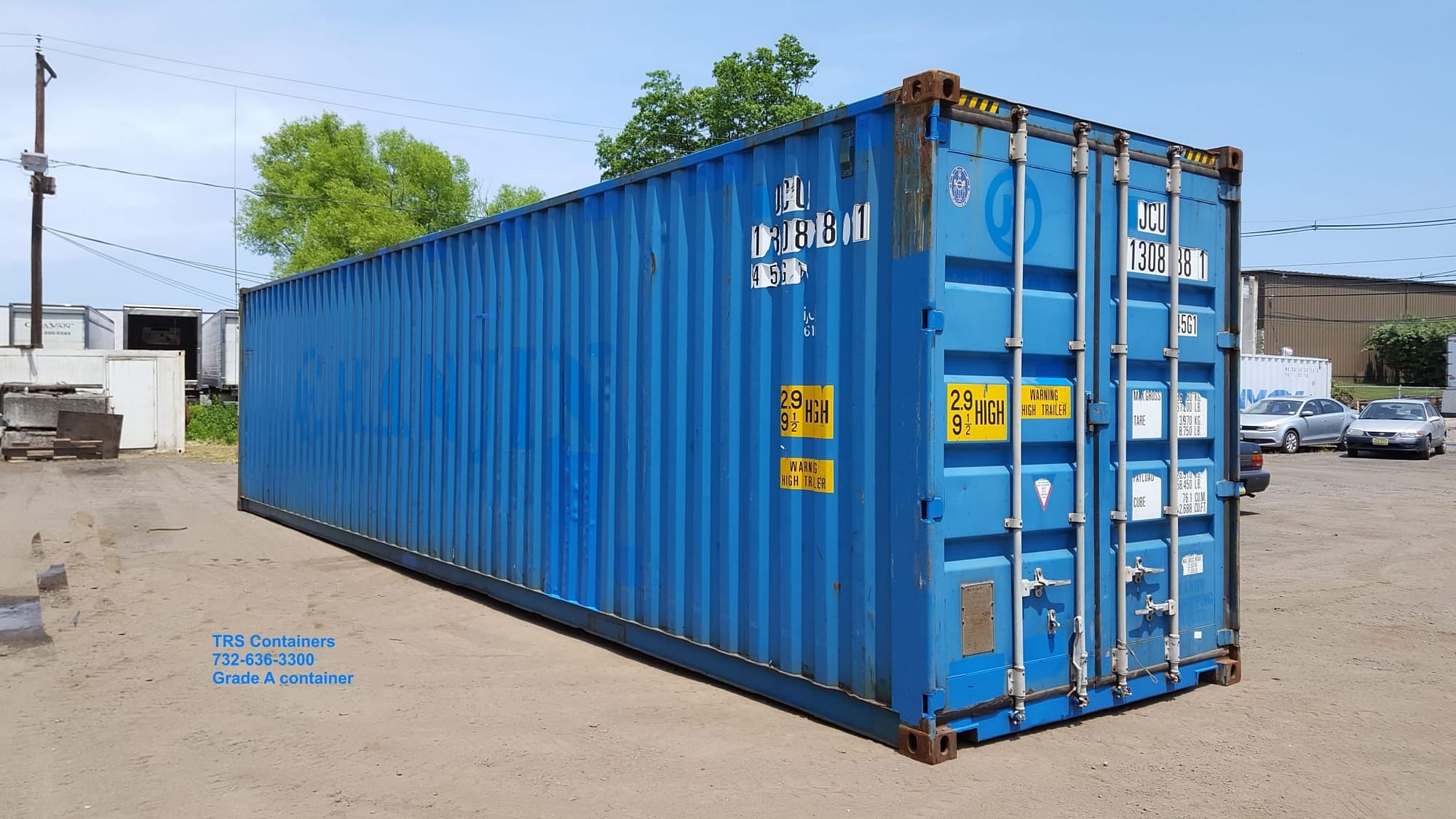 TRS Containers sells, rents and modifies 40 foot long steel highcube containers