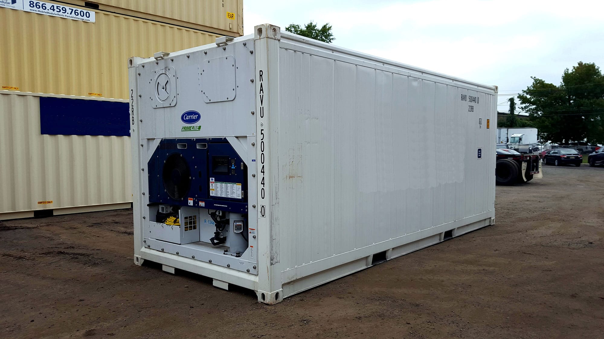 TRS sells new running refrigeration ocntainers in 20ft and 40ft lengths.