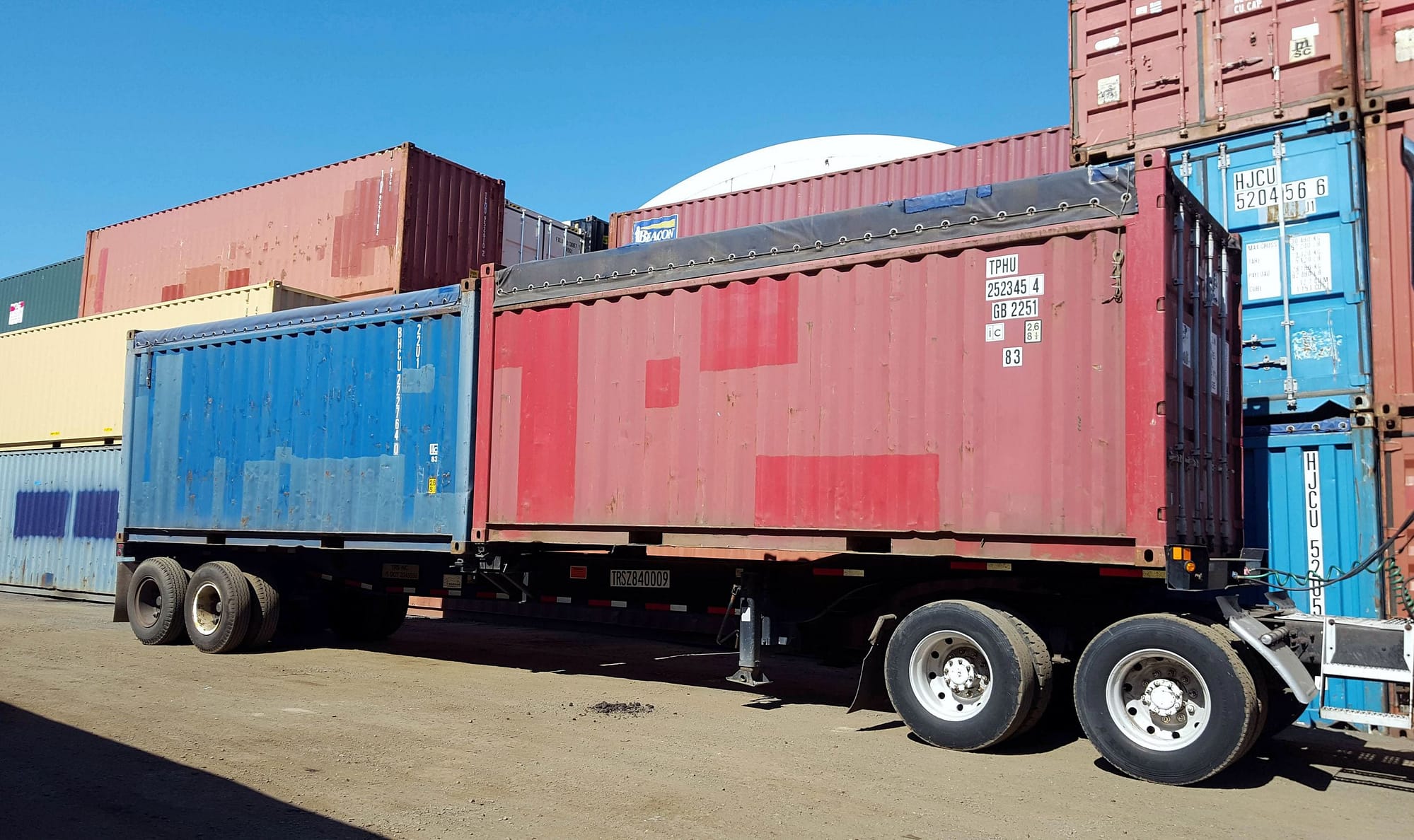 TRS sells opentop shipping containers for domestic use or export