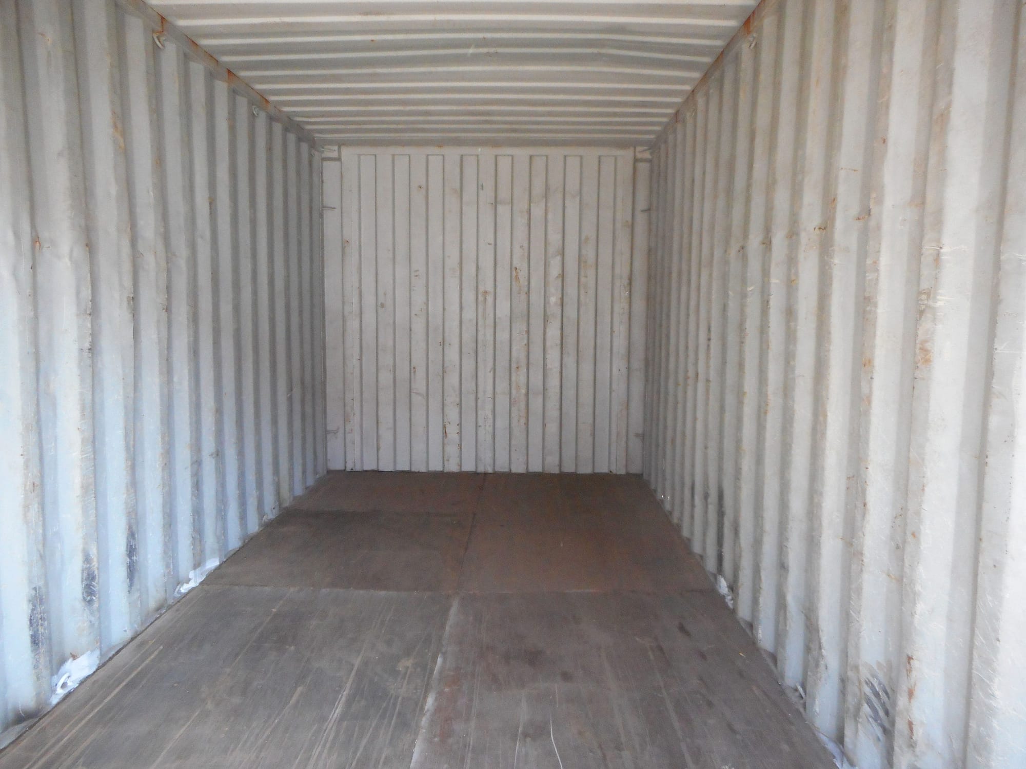 TRS Containers Grade B interior of a 20 long steel rental container