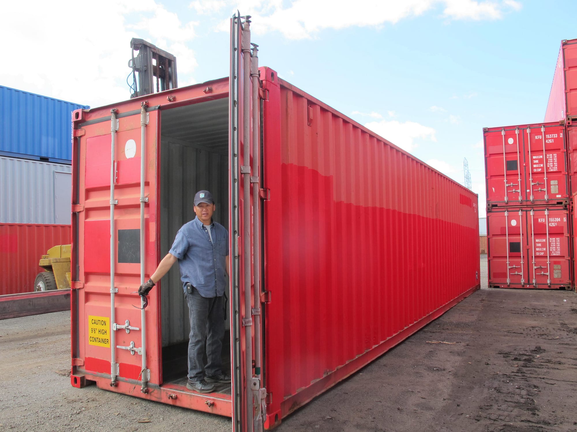 TRS sells and rents new and used 4f0t highcube containers