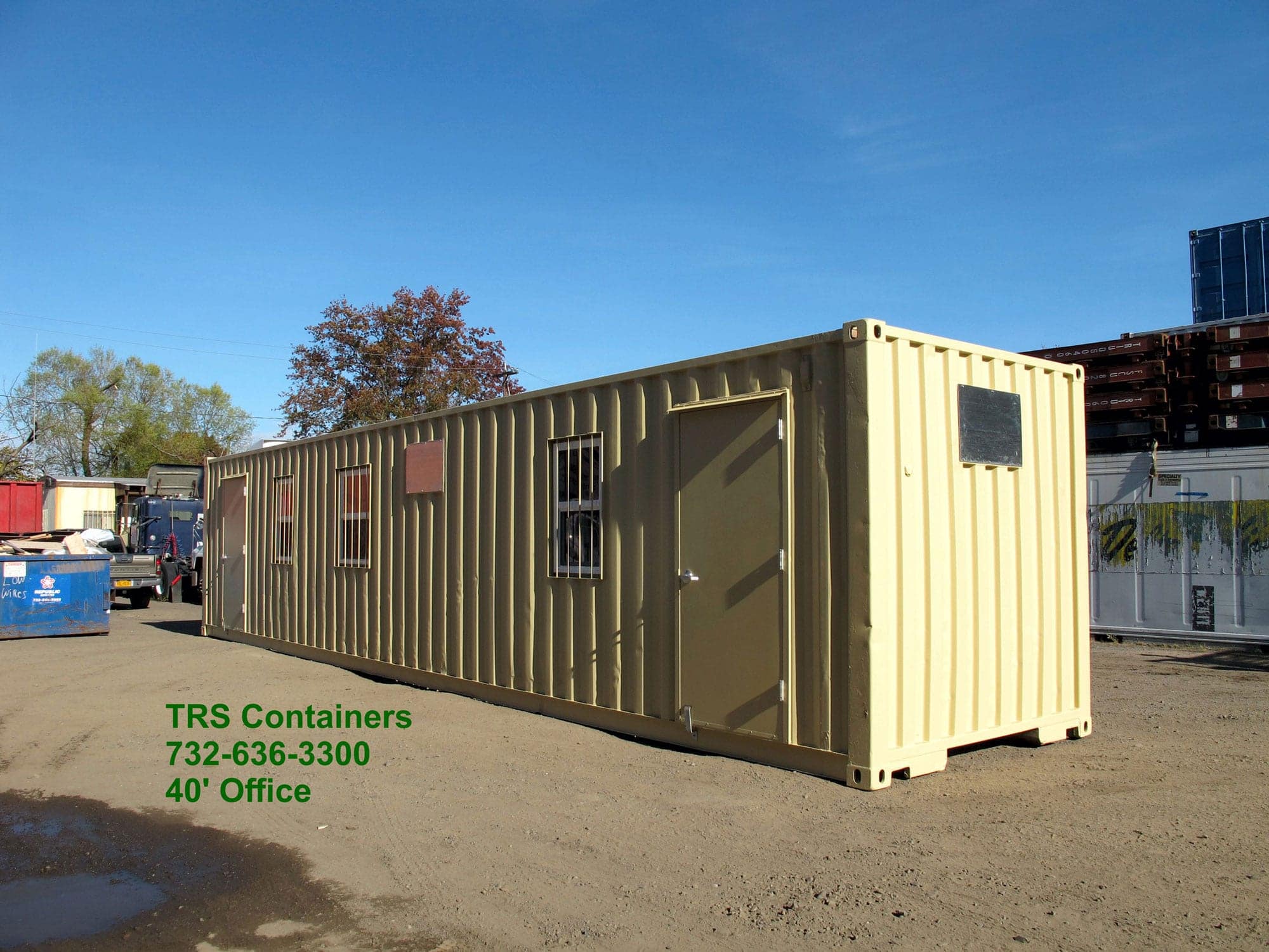 TRS rents and sells modified containers that are basic or meet your specs