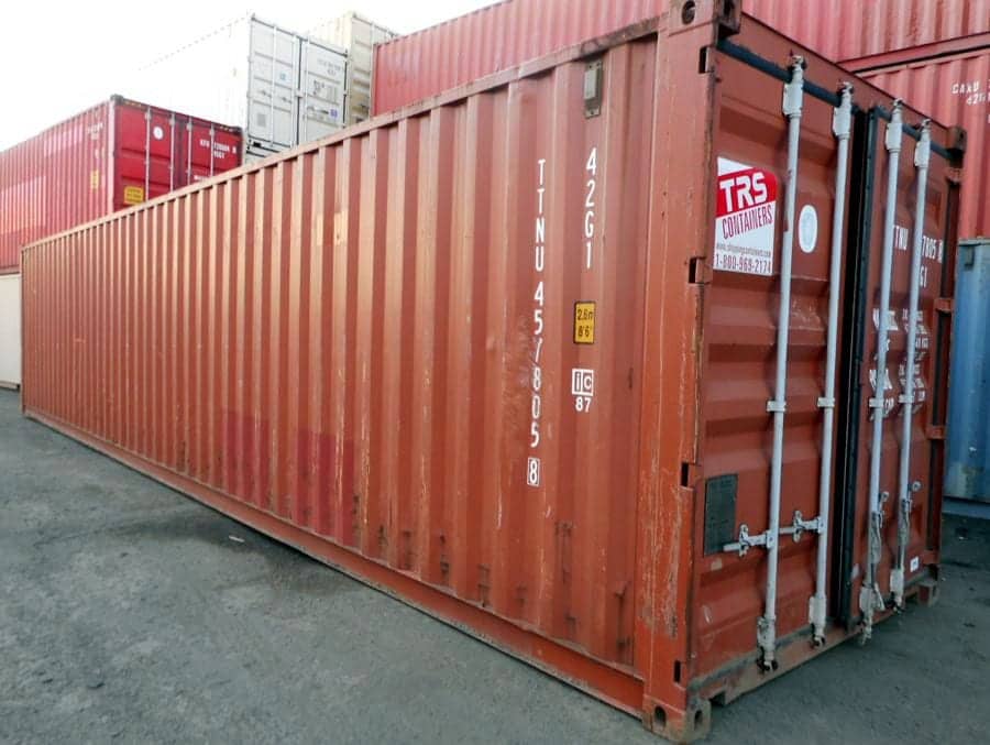 TRS rents 40ft long containers and chassis