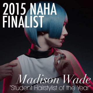 2015 NAHA finalist Madison Wade's entry for Student Hairstylist of the Year