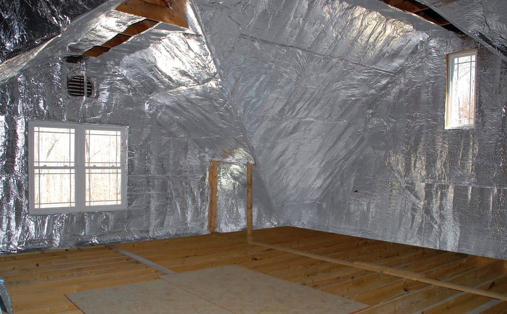 Finished attic insulation