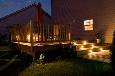 Deck With Lights