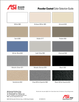 General Partitions Color Chart