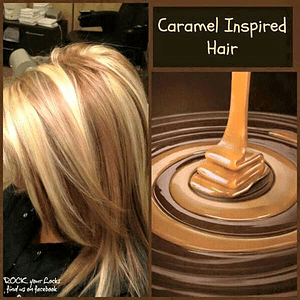 hair color that looks like caramel and chocolate
