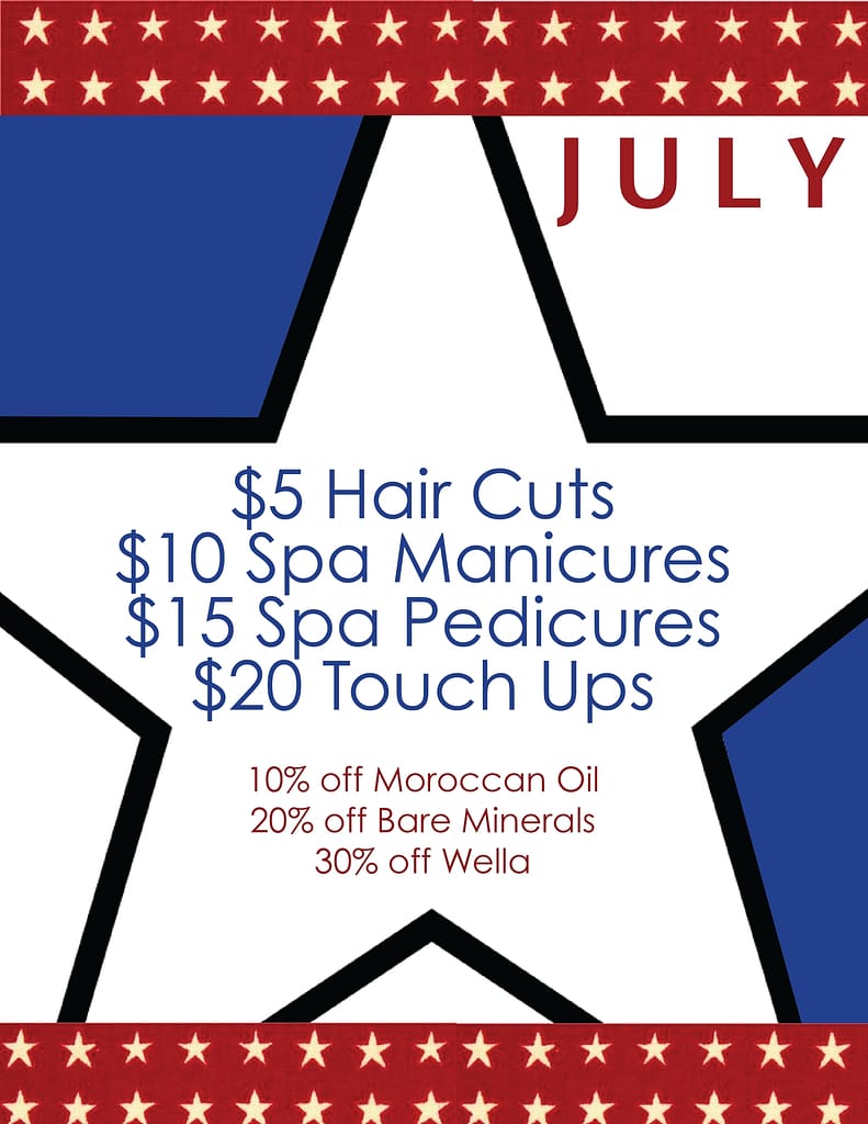 The services you want this summer for the fraction of the cost in our Student Salon!