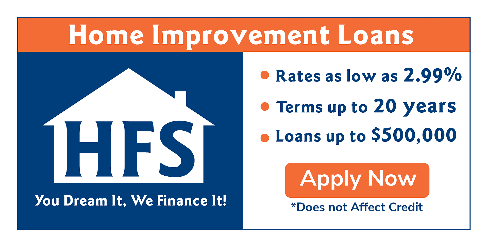HFS Financial Home Improvement Loan Graphic