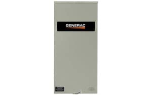 A transfer switch for a Generac 22Kw whole house generator.