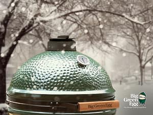 Big Green Egg ready for winter cooking